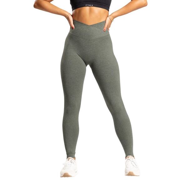 P’tula Bareform Ivy Green Leggings XS | High Rise 26” Yoga Pants Stretch - Picture 1 of 7